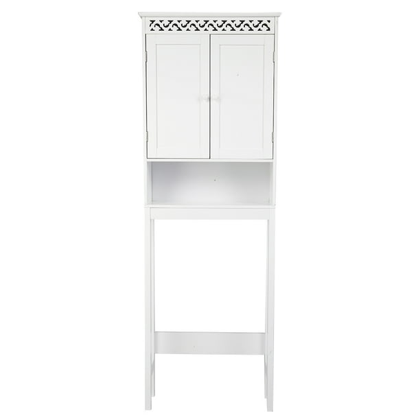 Bathroom Over-The-Toilet Space Saver Toiletry Storage Cabinet Tower FCH Double Doors Bathroom Cabinet White Storage Cabinet Bathroom Over-The-Toilet Space Saver Toiletry Storage Cabinet Tower FCH Double Doors Bathroom Cabinet White Storage Cabinet